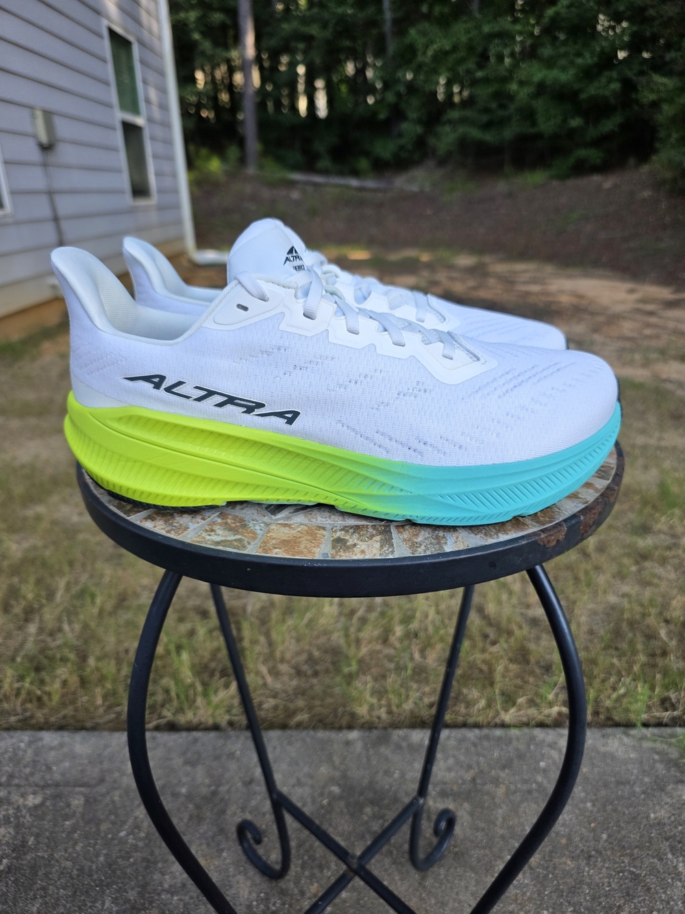 Altra Experience Flow 2 ALOA85RE102  White/Lime Running Shoes Mens Size 9.5